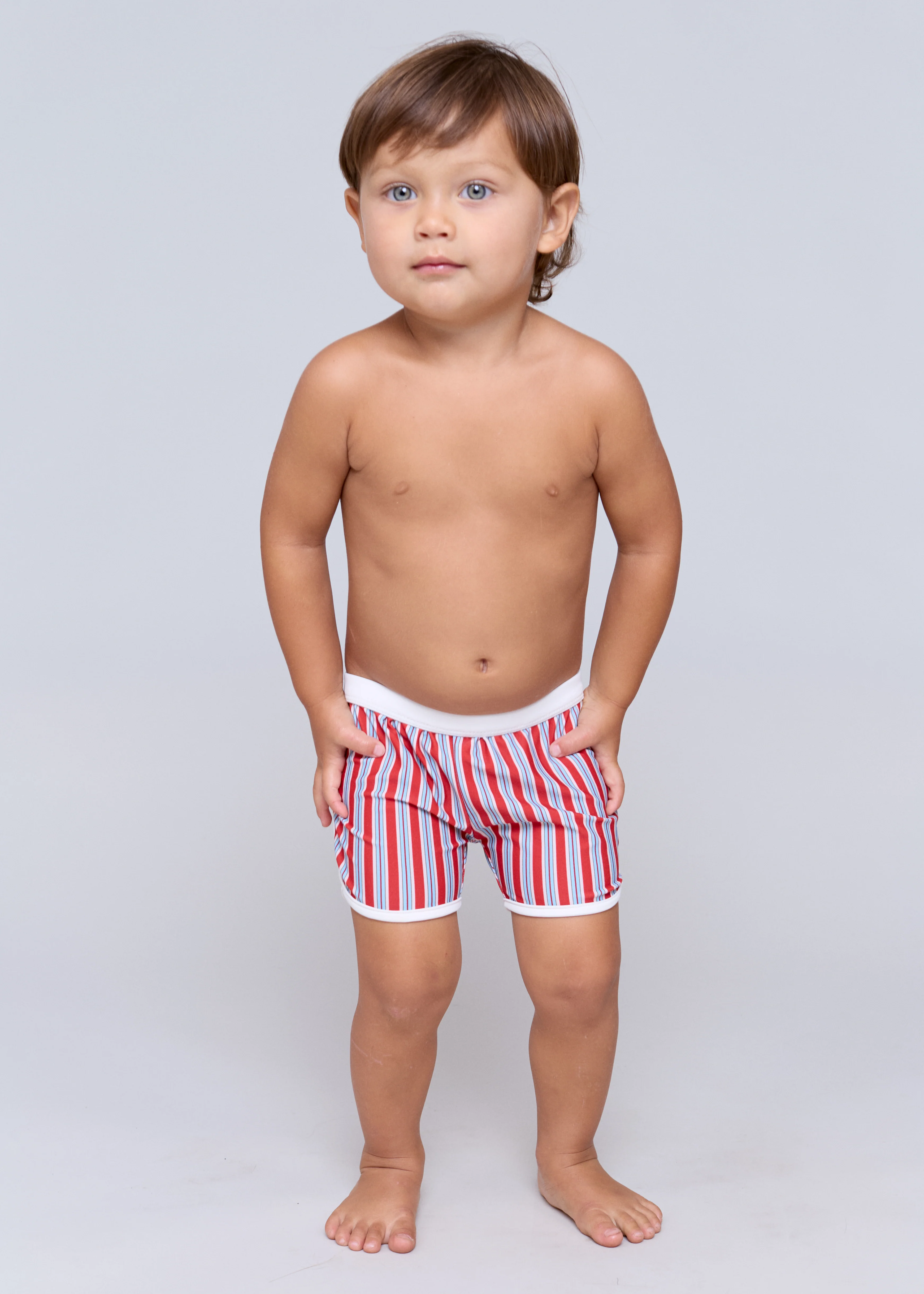 KIDS PIPED SWIM SHORT - SUMMER 2026